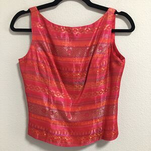 Vintage Jessica McClintock Gunne Sax Y2K Satin Millennium 2000 Top Corset Red 8